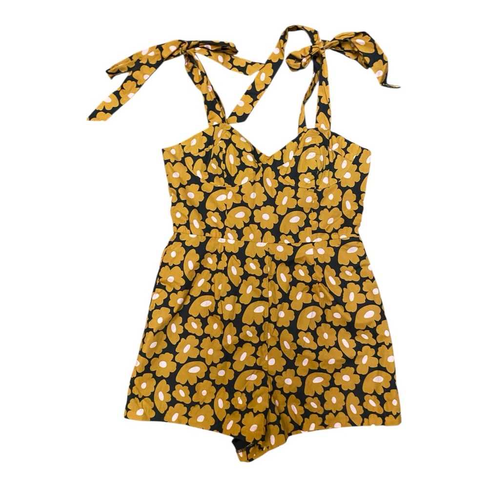Anthropologie Hutch Womens Floral Corset Romper